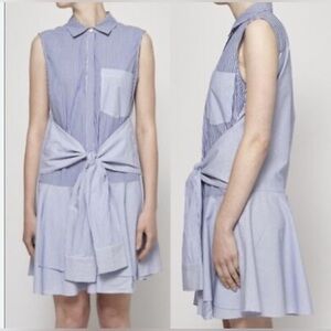 Stripped Derek Lam 10 Crosby Shirtdress SIZE 8